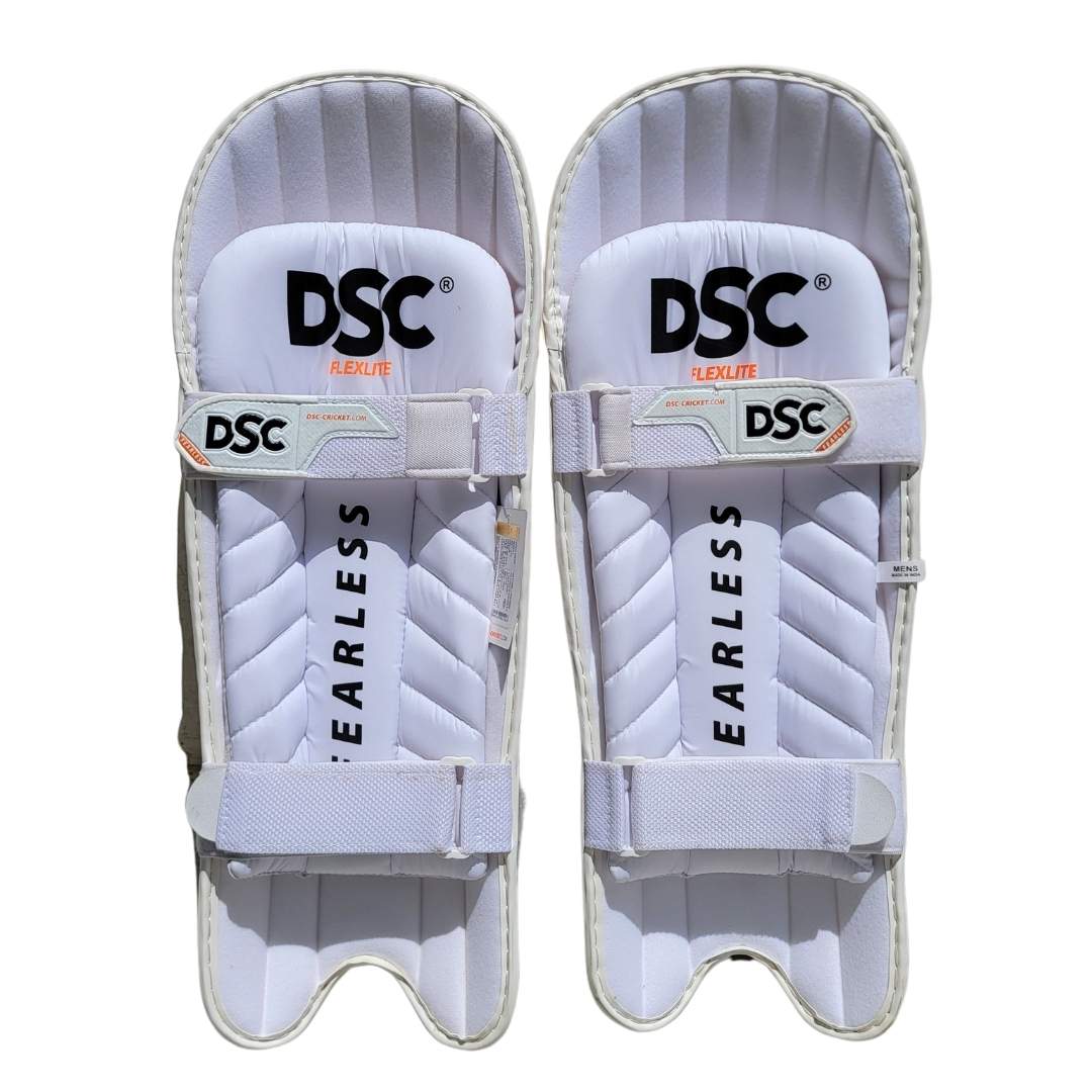 DSC Flex Lite Cricket Batting Pads | White