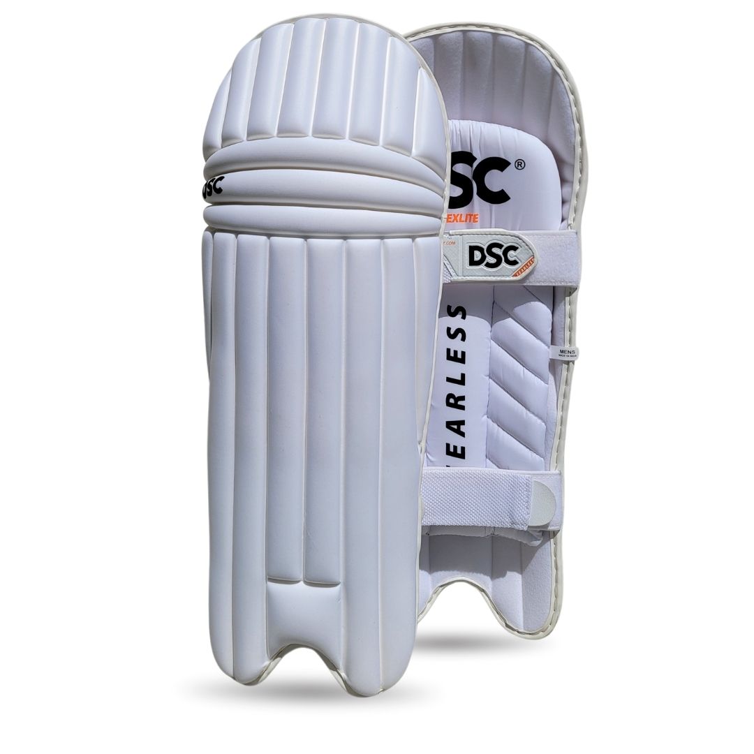 DSC Flex Lite Cricket Batting Pads | White