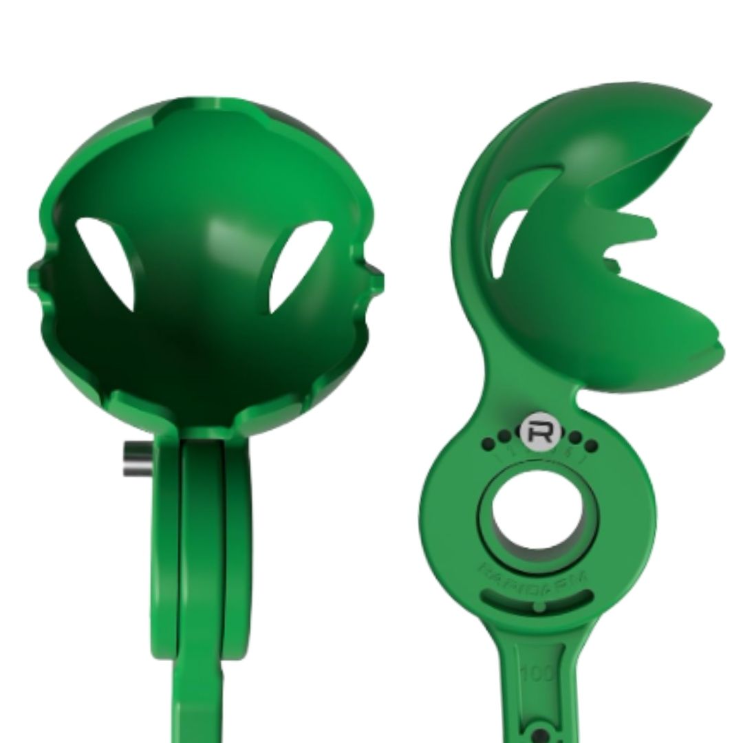 RAPIDARM green cricket ball thrower for training sessions