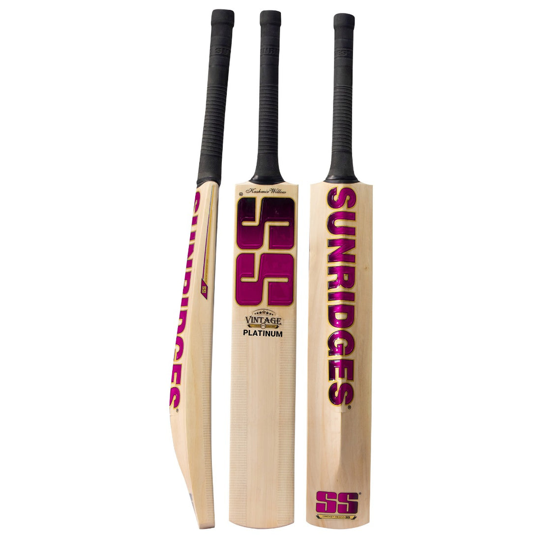 SS Vintage Dhoni Players Cricket Bat made from hand-selected Grade 1 Kashmir willow.