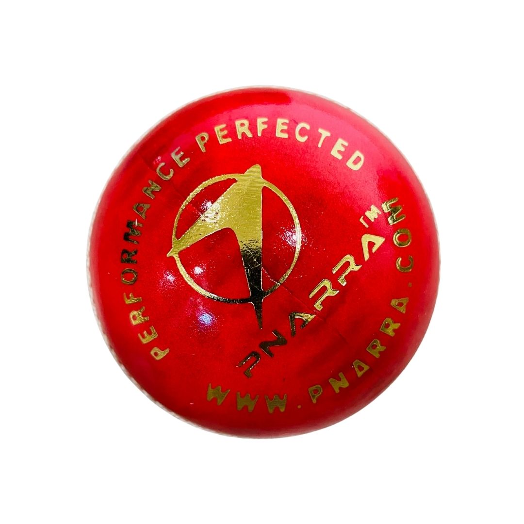 PNARRA Red Leather Cricket Ball
