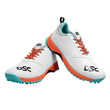  DSC cricket shoes showing ankle support and cushioning design.