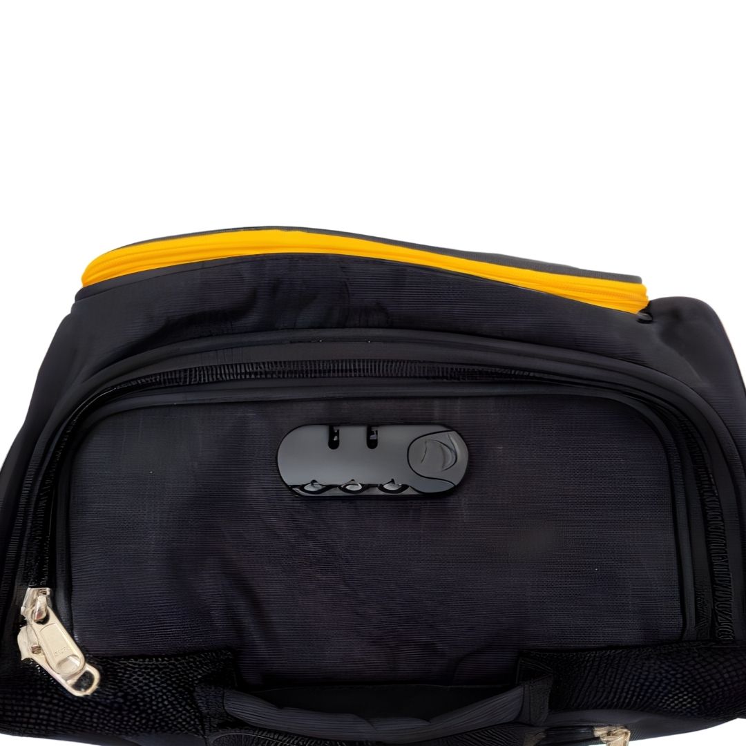PNARRA Player Series Duffel Wheel Cricket Kit Bag - Black
