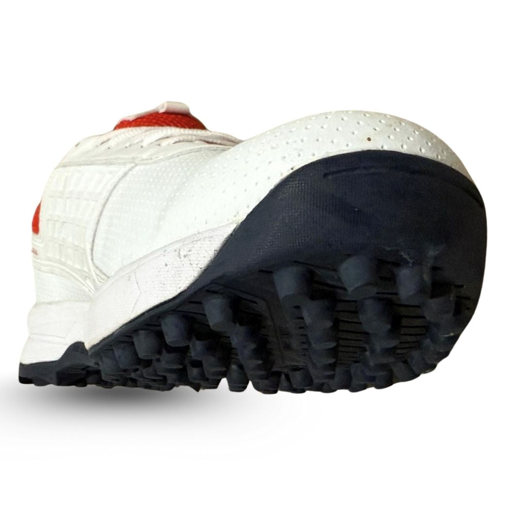 PNARRA Cricket Rubber Spikes Shoes | White
