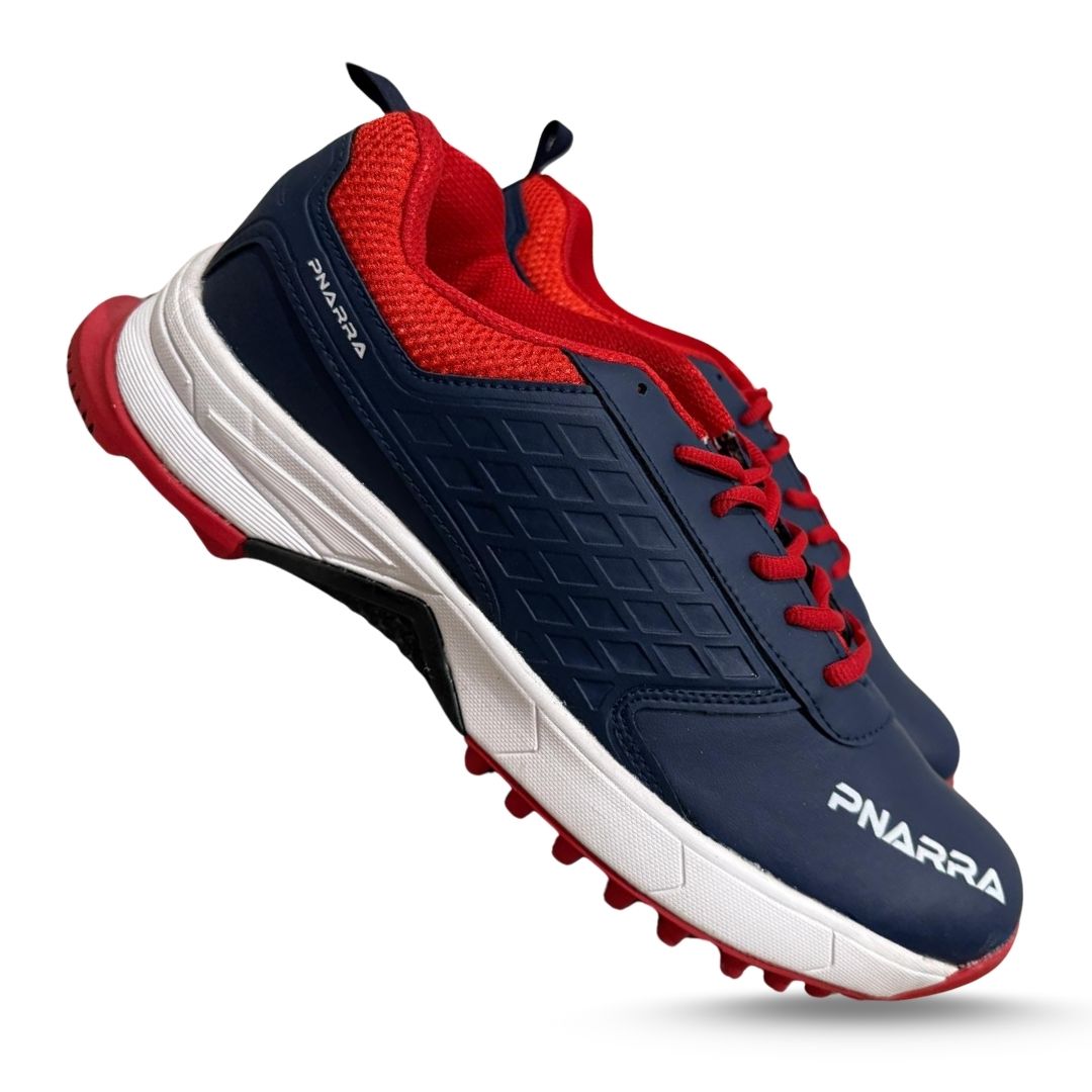PNARRA Cricket Rubber Spikes Shoes | Navy Blue