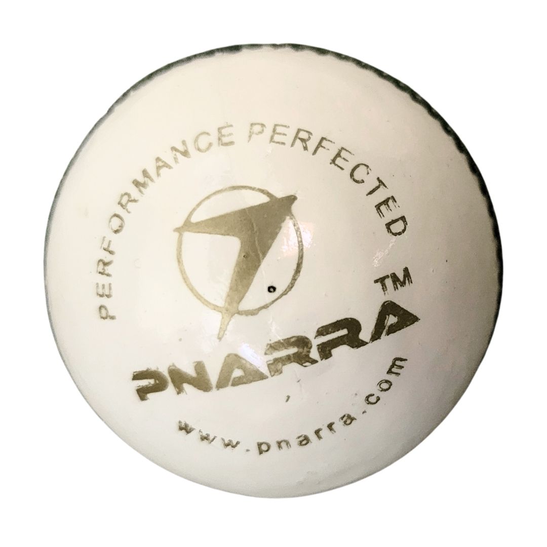 PNARRA 4-piece Cricket Leather Balls - White T20