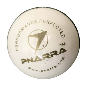 PNARRA 4-piece Cricket Leather Balls - White T20