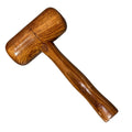 Wooden handle grip detail for comfort and control