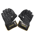 Close-up of PNARRA UltraFlex Wicket Gloves – Midnight Edition showcasing the grip and design.