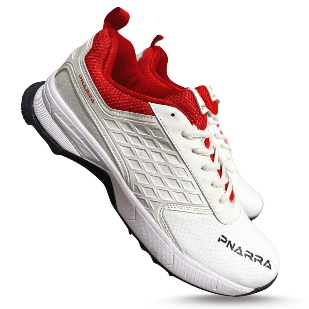 PNARRA White Cricket Rubber Shoes – Sleek and Modern Look