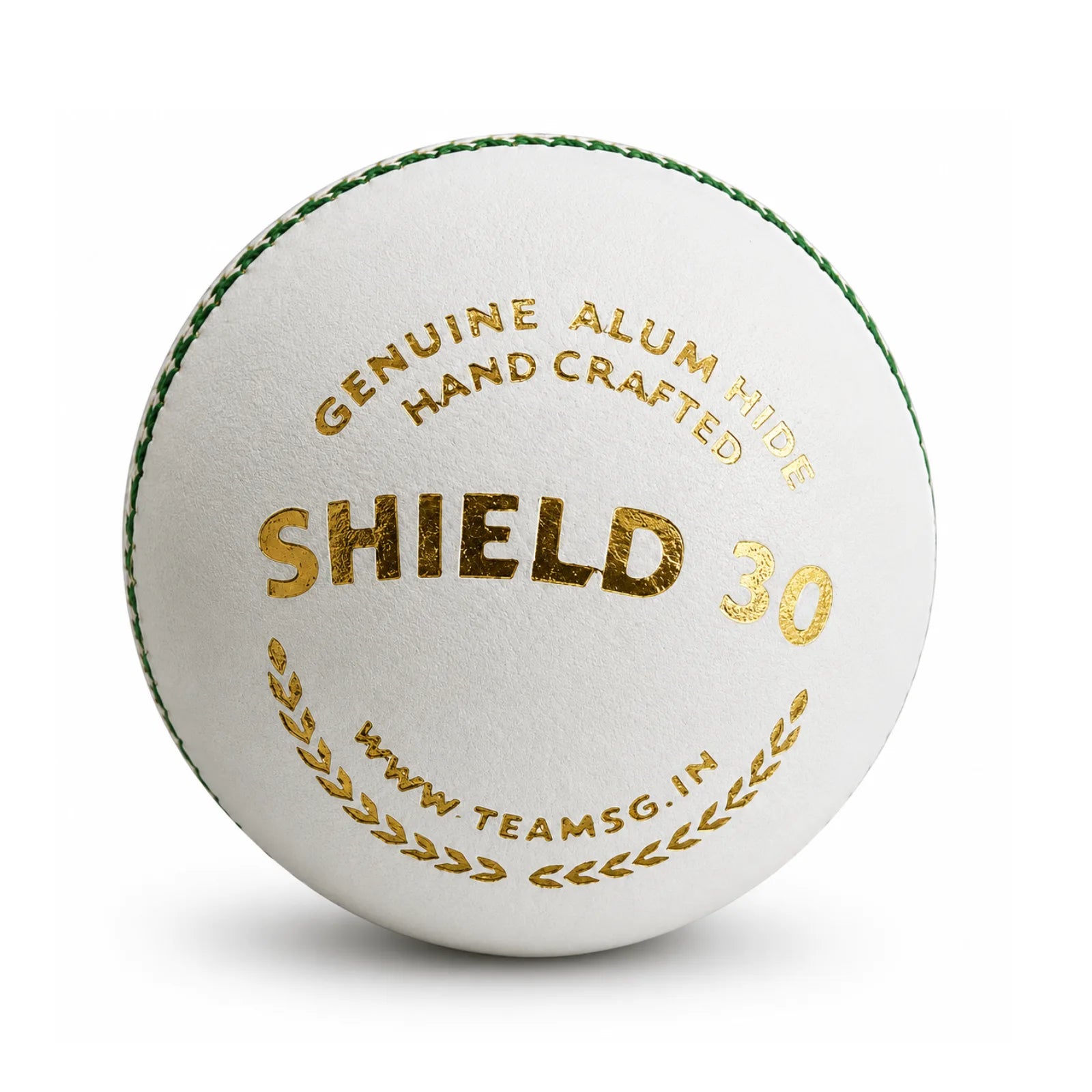 SG SHIELD 30 White Cricket Leather Ball