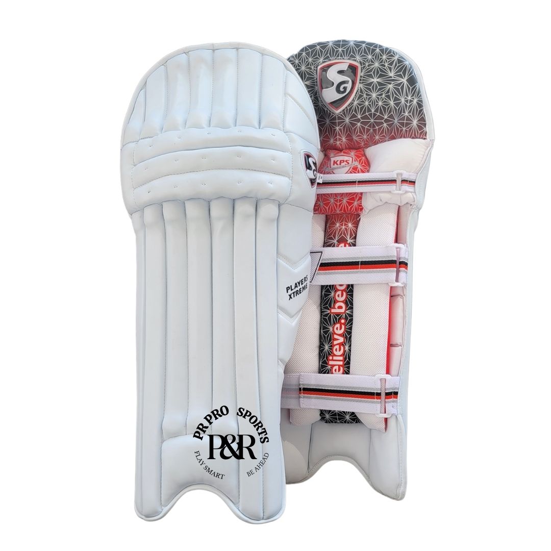SG Players Xtreme Cricket Leg Guard (White, Adult)