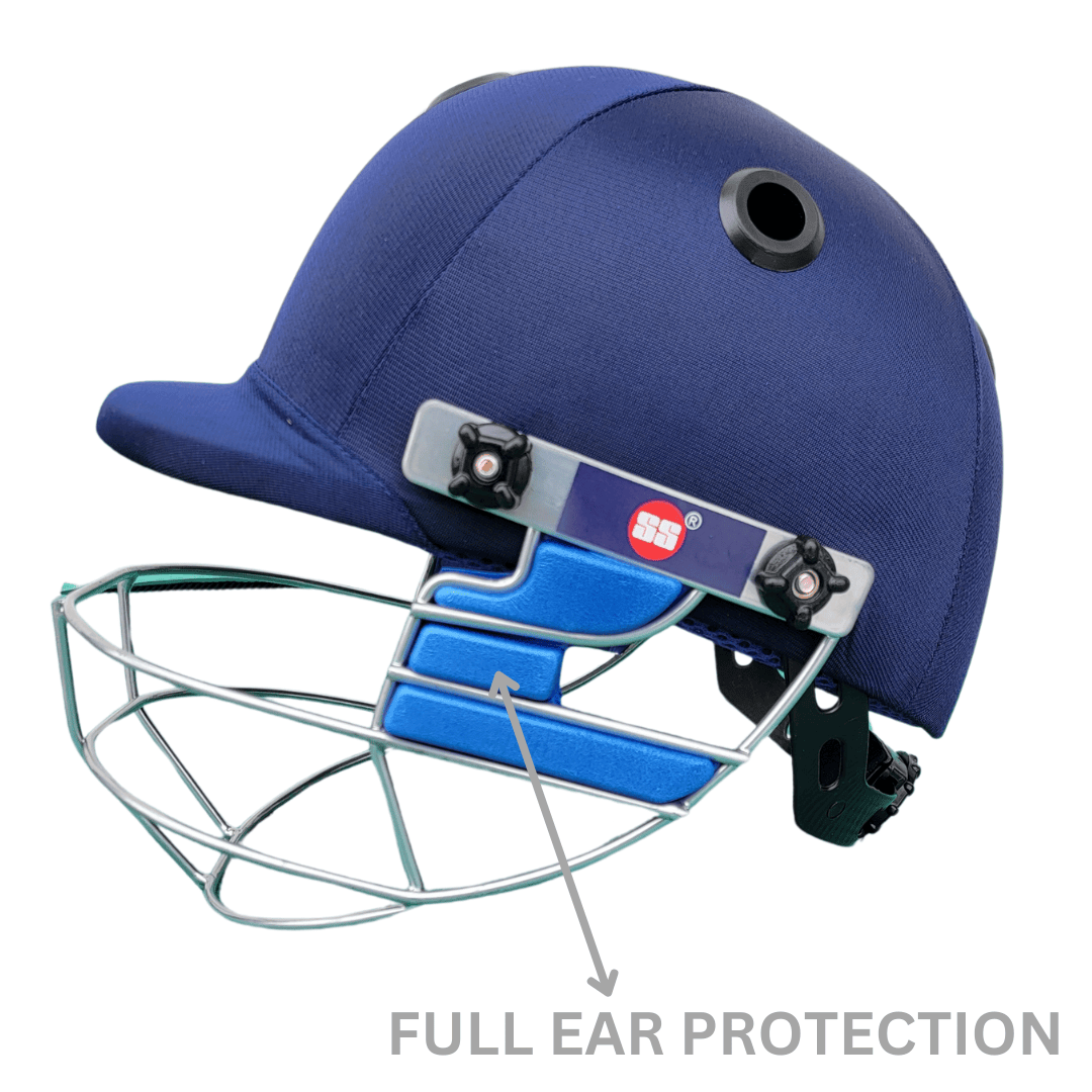 SS Cricket Helmet - Ear Protection Features