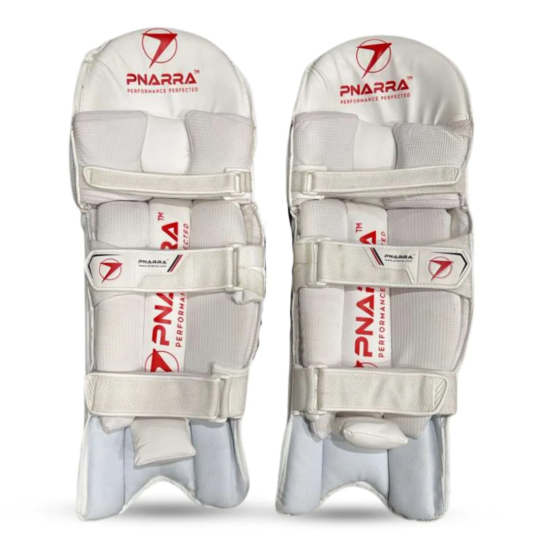 PNARRA Cricket Batting Leg Guard - White