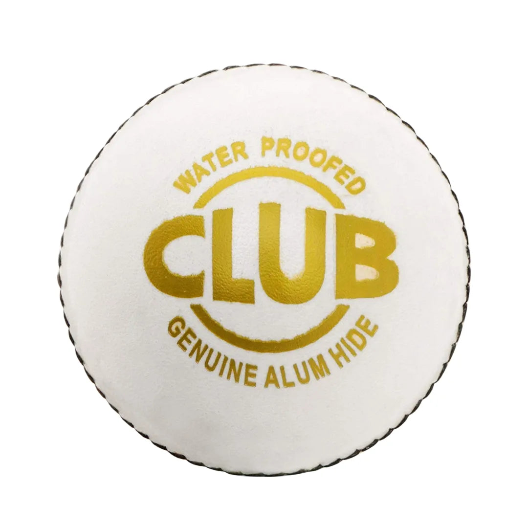 SG Club White Leather Ball
