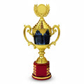 Cricket trophy with space for custom logo or engraved text – perfect for personalized awards.