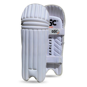 DSC Flex Lite Moulded Batting Leg Guard (White)