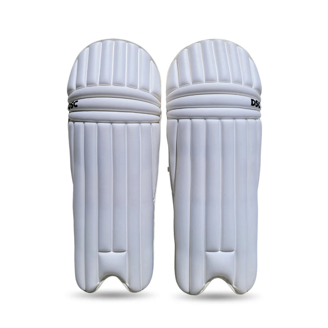 DSC Flex Lite Moulded Batting Leg Guard (White)
