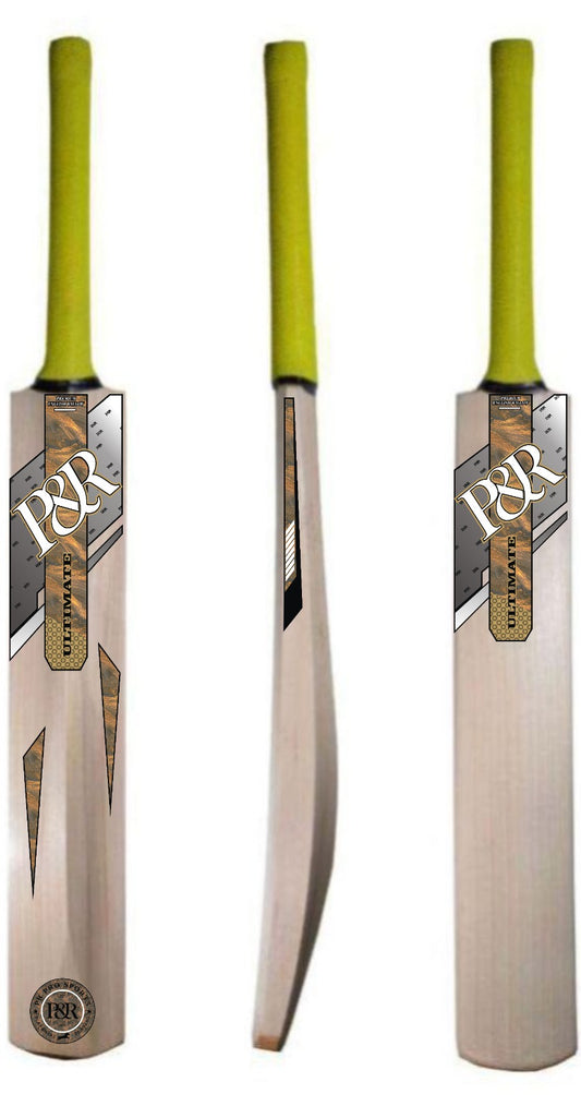 P & R Ultimate Premium English Willow Cricket Bat