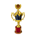 Cricket trophy with space for custom logo or engraved text – perfect for personalized awards.