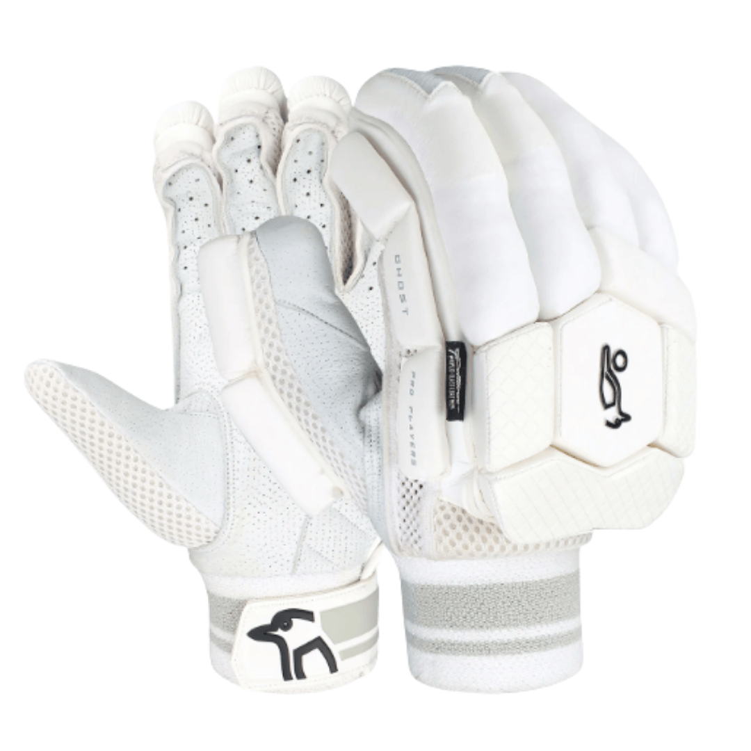 Kookaburra Ghost Pro Players Batting Gloves – Premium leather cricket gloves with reinforced finger protection.