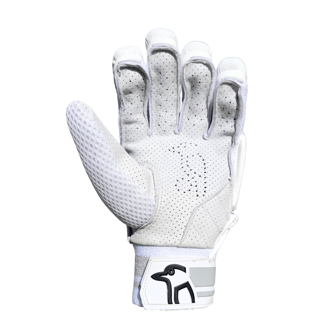 Kookaburra Batting Gloves – Adjustable wrist support with Velcro fastening for a secure fit.