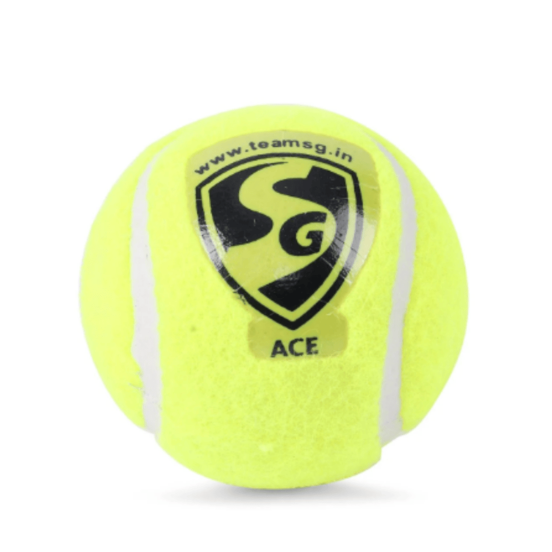 SG ACE tennis ball designed for tennis cricket games.