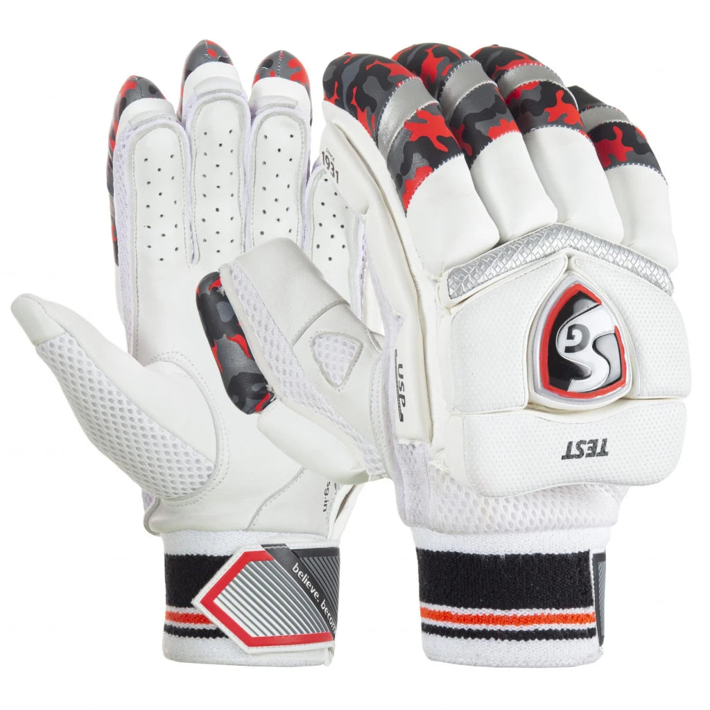 Sg test white batting gloves on sale